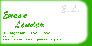 emese linder business card